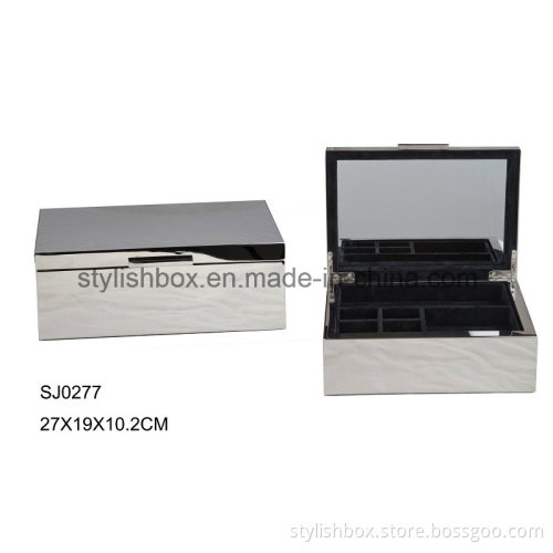 Luxury Stainless Steel Metal Jewelry Box (SJ0277)